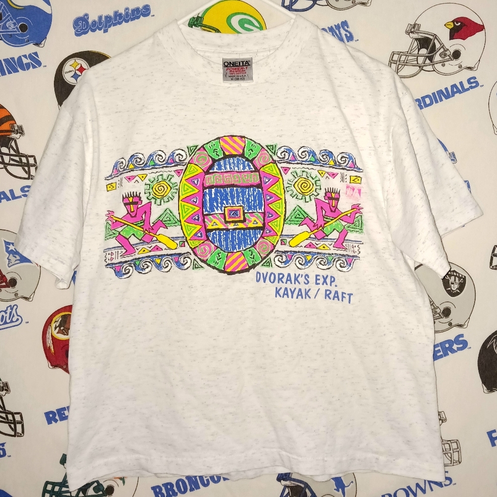 Vintage 1990 Dvoraks Experience Kayak Rafting Nathrop Colorado Tee Shirt
